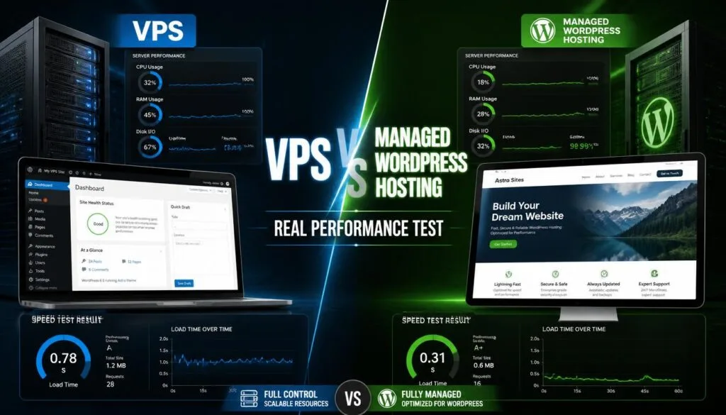 7 Powerful Hosting Tests: VPS vs WordPress